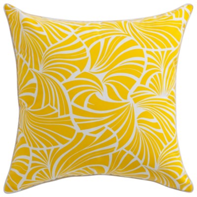 Florence Broadhurst Japanese Fans Yellow Pillow 22x22